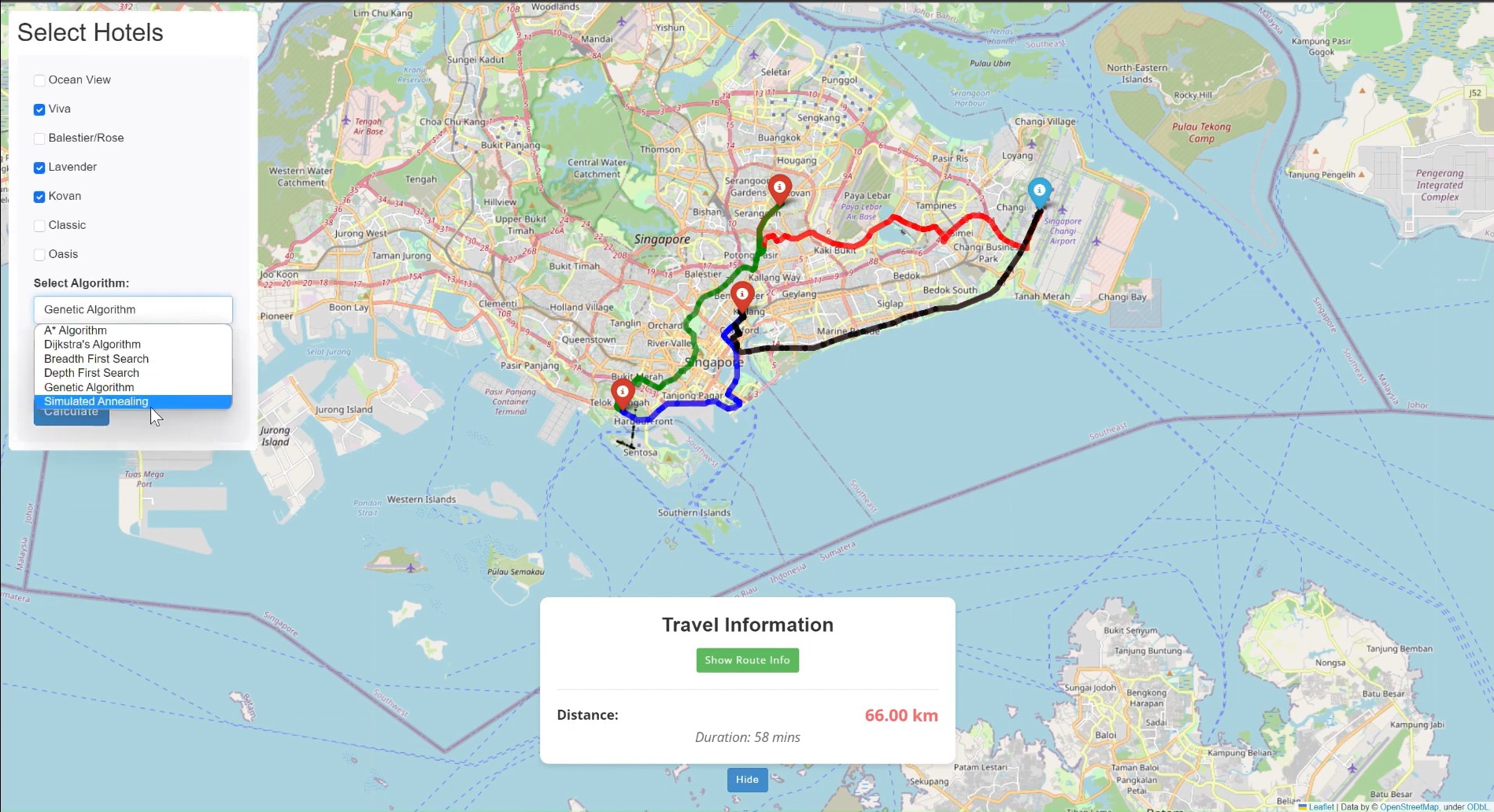 Travel Route Generator